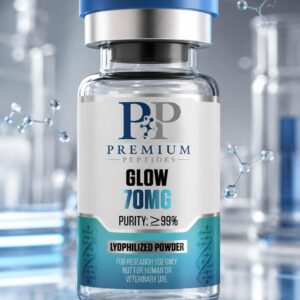 GLOW (GHK-Cu 50mg + TB-500 10mg + BPC-157 10mg) 70mg Blend